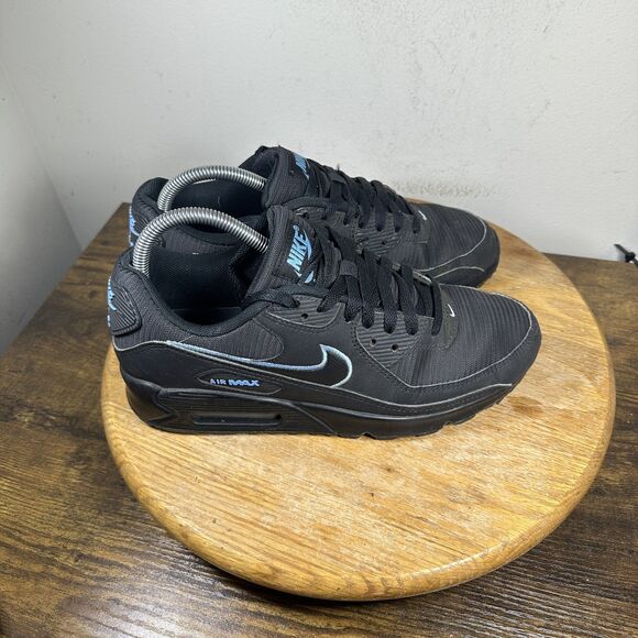 Nike Air Max 90 Shoes Mens Size 8 Black Blue FJ4218-001 Retro Running Sneakers main image 7